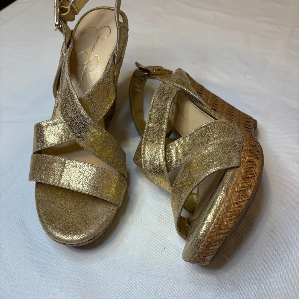 Jessica Simpson crisscross straps